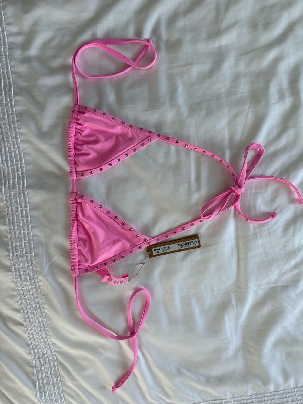 Skims Rhinestone Triangle Bikini Top